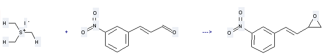 2-Propenal,3-(3-nitrophenyl)-, (2E)- can be used to produce 2-(3'-nitrophenyl)ethen-1-yl-oxirane by heating